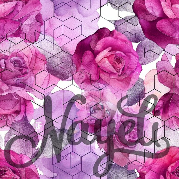 Hexagon Florals pink – Bild 6