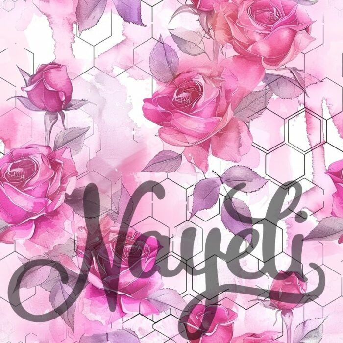 Hexagon Florals pink – Bild 9