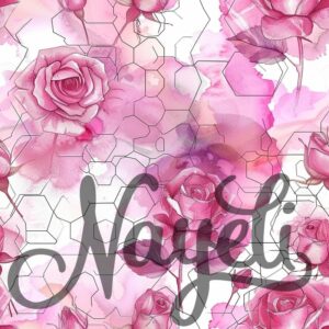 Hexagon Florals pink – Bild 10