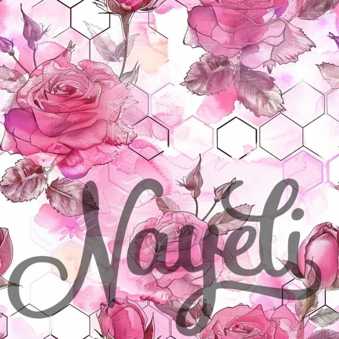 Hexagon Florals pink – Bild 11