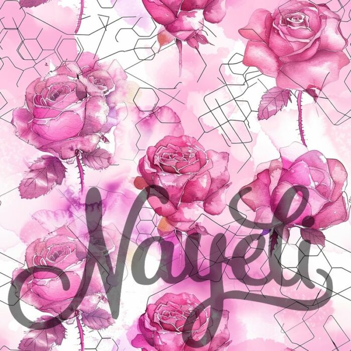 Hexagon Florals pink – Bild 12