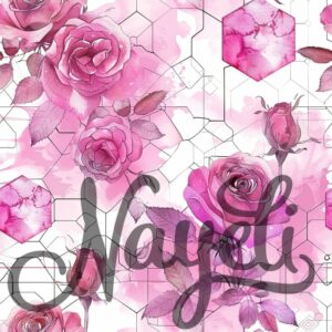 Hexagon Florals pink – Bild 13