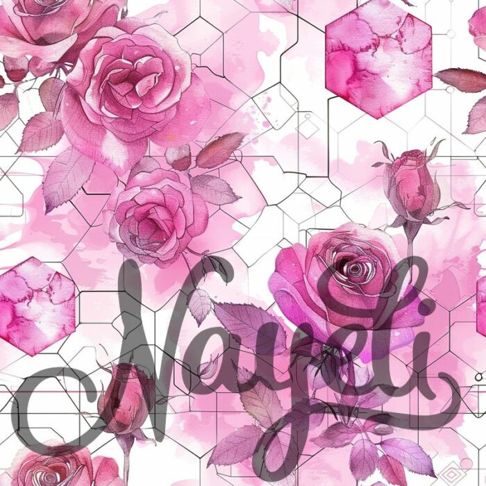 Hexagon Florals pink – Bild 13