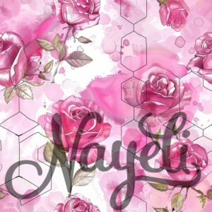 Hexagon Florals pink – Bild 14