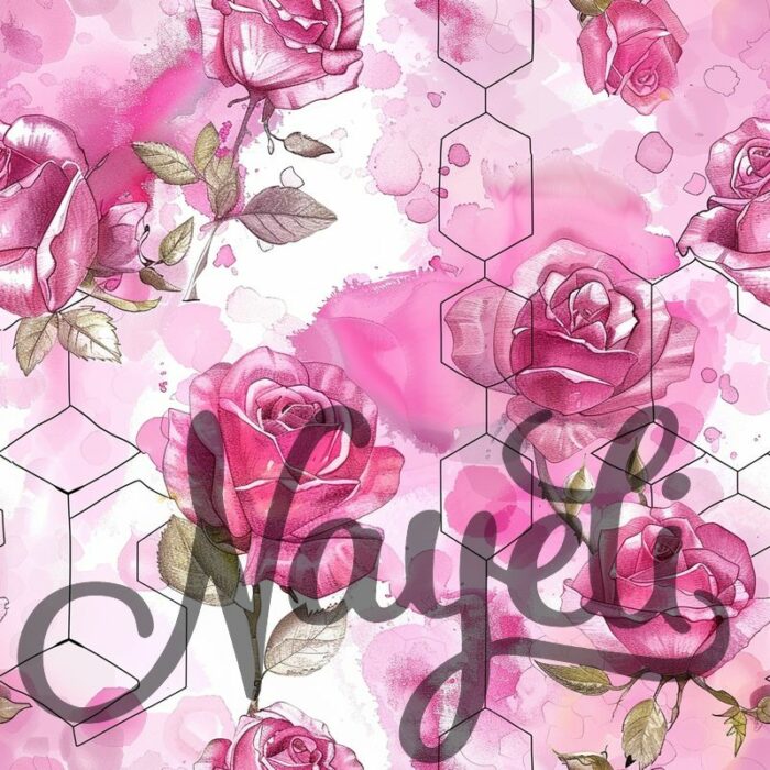 Hexagon Florals pink – Bild 14