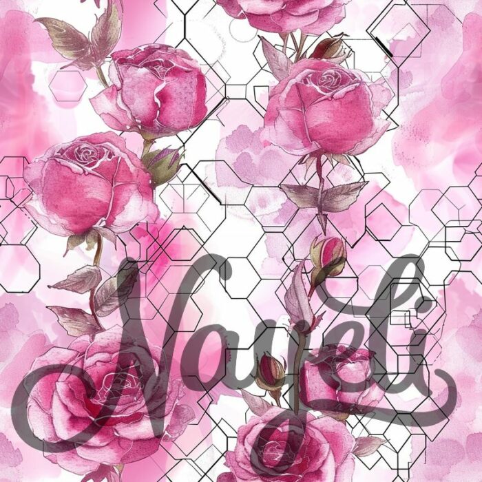 Hexagon Florals pink – Bild 15