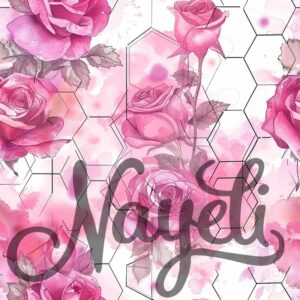 Hexagon Florals pink – Bild 16