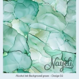 Alcohol Ink Background green – Bild 3