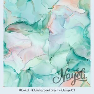 Alcohol Ink Background green – Bild 4