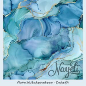 Alcohol Ink Background green – Bild 5