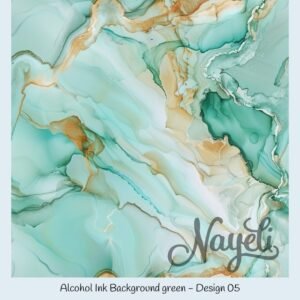 Alcohol Ink Background green – Bild 6