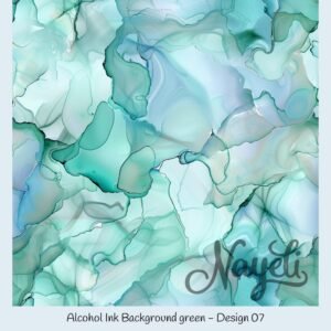 Alcohol Ink Background green – Bild 8