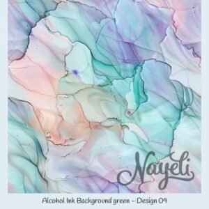 Alcohol Ink Background green – Bild 10