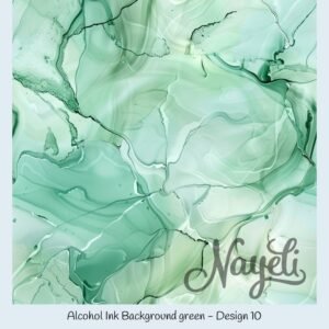 Alcohol Ink Background green – Bild 11