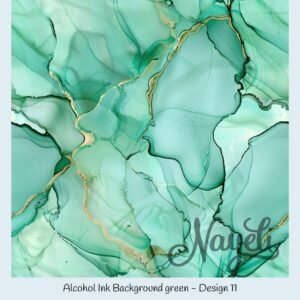 Alcohol Ink Background green – Bild 12
