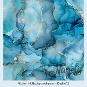 Alcohol Ink Background green – Bild 13