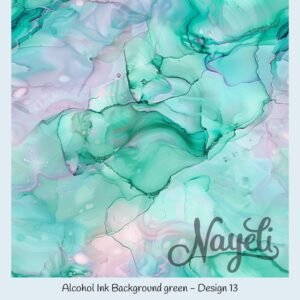 Alcohol Ink Background green – Bild 14