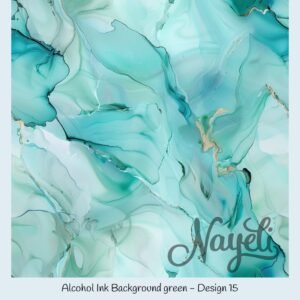 Alcohol Ink Background green – Bild 16