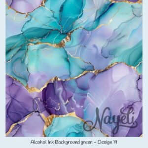 Alcohol Ink Background green – Bild 20