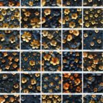 Golden Midnight Blossoms