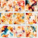 Alcohol Ink rot-gold #2