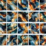 Alcohol Ink Blue Gold