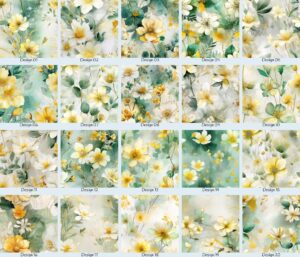 Spring Flowers green