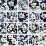 Flowers Black and White