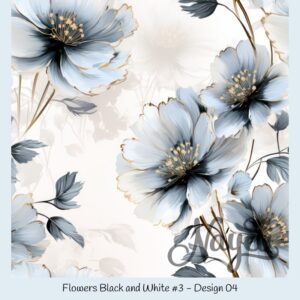 Flowers Black and White #3 – Bild 5