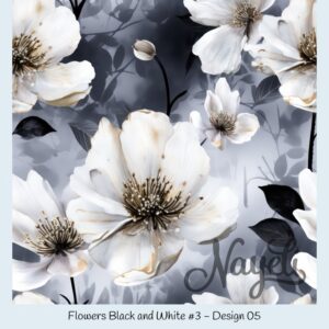 Flowers Black and White #3 – Bild 6