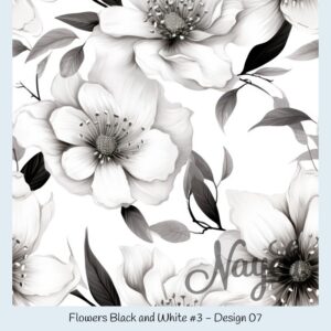 Flowers Black and White #3 – Bild 8