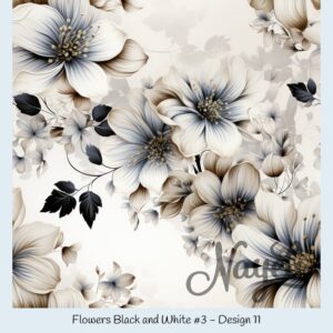 Flowers Black and White #3 – Bild 12