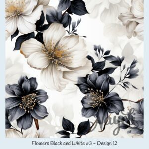 Flowers Black and White #3 – Bild 13