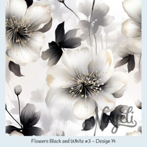 Flowers Black and White #3 – Bild 15