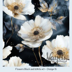 Flowers Black and White #3 – Bild 16