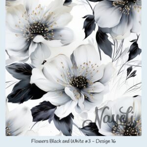 Flowers Black and White #3 – Bild 17