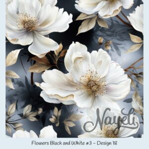 Flowers Black and White #3 – Bild 19