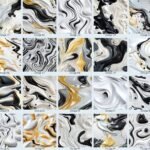 Pouring black and white