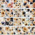 Flowers Black and Yellow