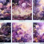 Purple Gold Panel