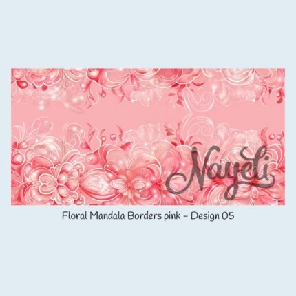 Floral Mandala Borders pink
