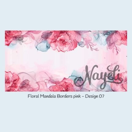 Floral Mandala Borders pink