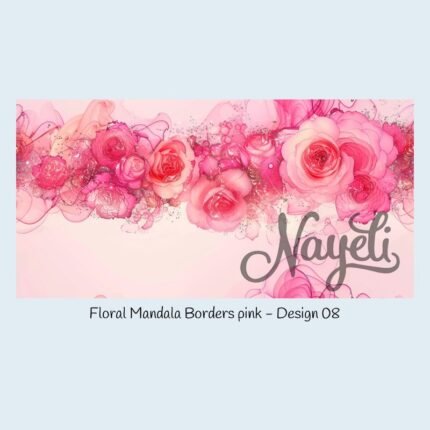 Floral Mandala Borders pink