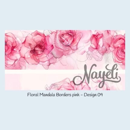 Floral Mandala Borders pink