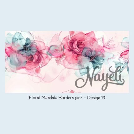 Floral Mandala Borders pink