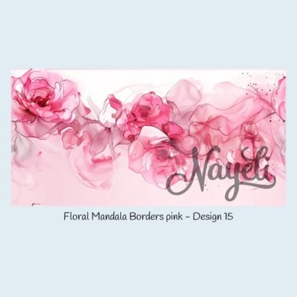 Floral Mandala Borders pink