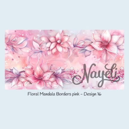 Floral Mandala Borders pink