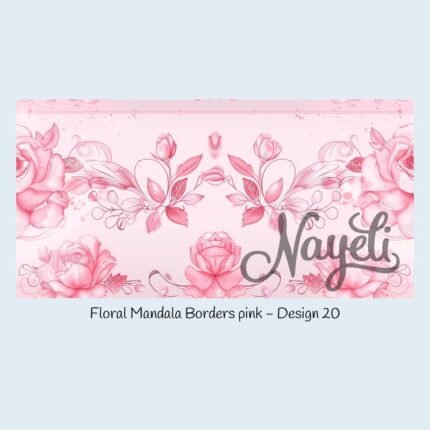 Floral Mandala Borders pink