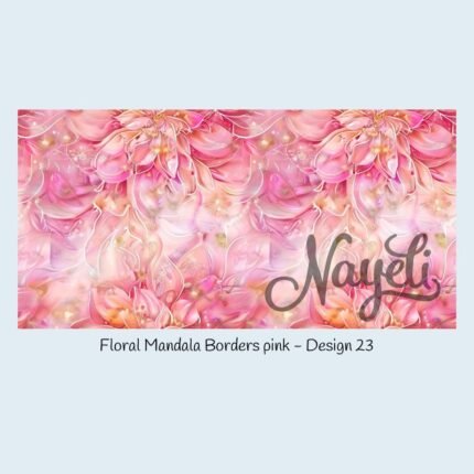 Floral Mandala Borders pink