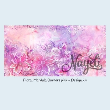 Floral Mandala Borders pink